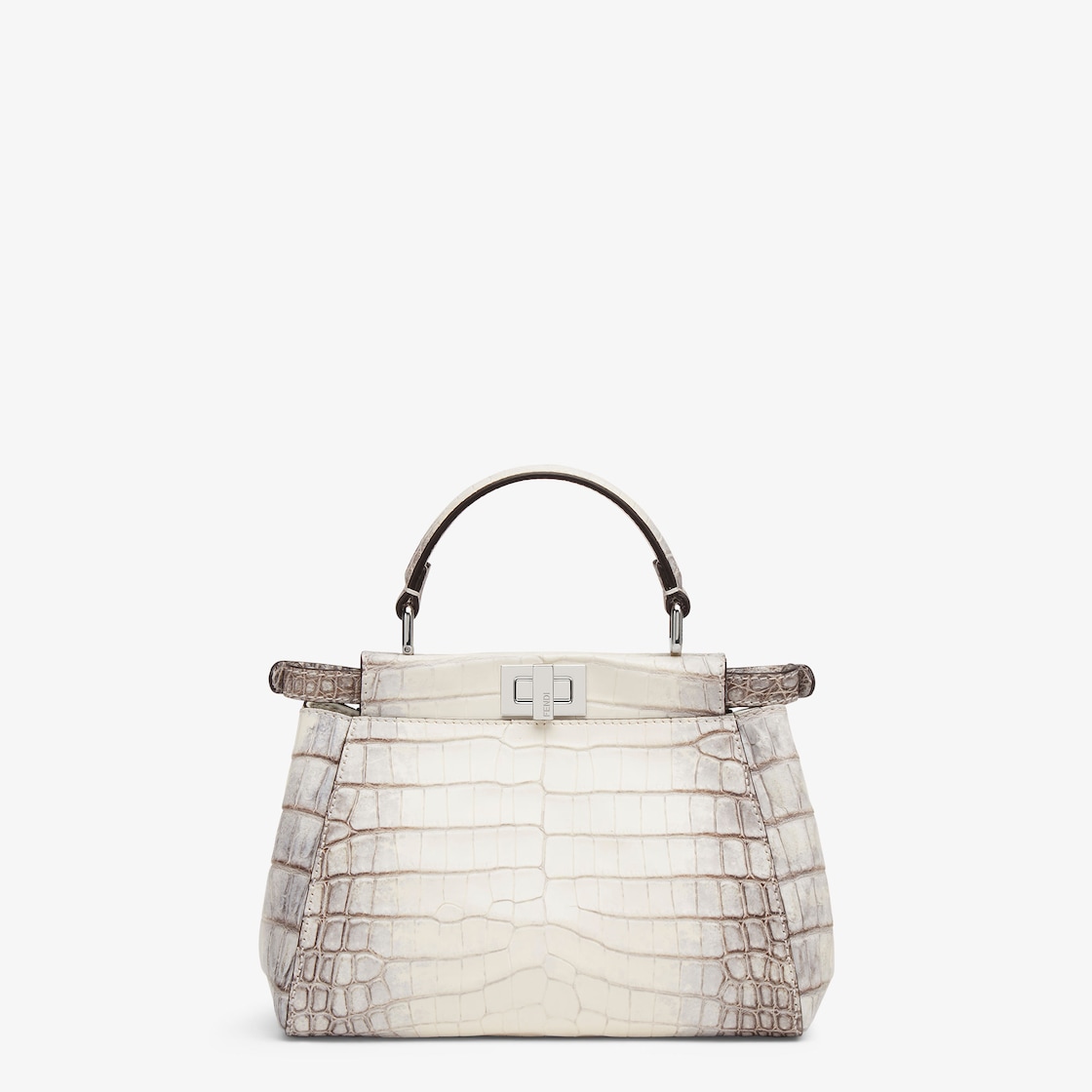 FENDI Peekaboo Mini White crocodile leather bag - Image 1
